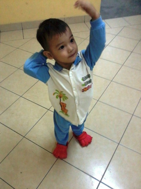 Umar wearing crocs! 