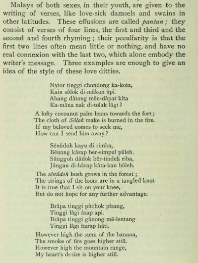 british malaya pantun